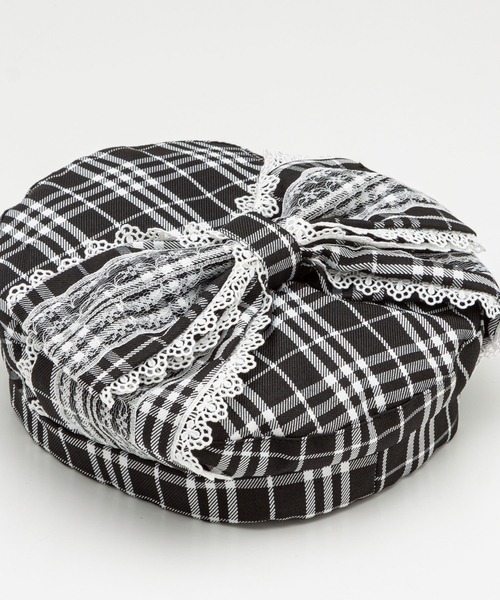 チェックリボンベレー帽（ハンチング/ベレー帽）｜DearMyLove（ディア