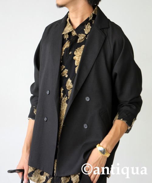 antiqua（アンティカ）の「花柄とろみシャツ（シャツ/ブラウス・レディース・ブラック/カーキ・ONESIZE）」の15枚目の写真
