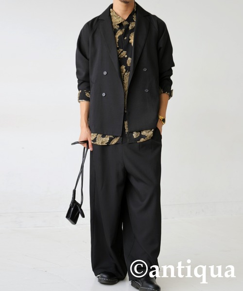 antiqua（アンティカ）の「花柄とろみシャツ（シャツ/ブラウス・レディース・ブラック/カーキ・ONESIZE）」の16枚目の写真