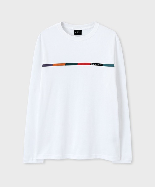 【セール】\'Sports Stripe Bar\' ロングスリーブTシャツ / 242562 011RL(Tシャツ/カットソー)|PS Paul Smith(ピーエスポールスミス)