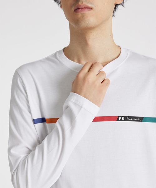すぐ届く*Paul Smith* \"Sports Stripe Bar\" ロングスリーブT PS Paul Smith（ピーエスポールスミス）の「
