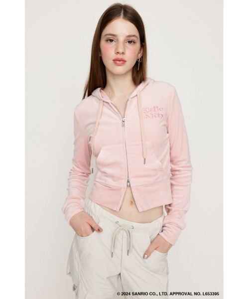 【SLY】 HELLO KITTY x SLY VELOURHOODIE ♡ SLY】 HELLO KITTY x SLY VELOURHOODIE Champion x Sanrio Hello