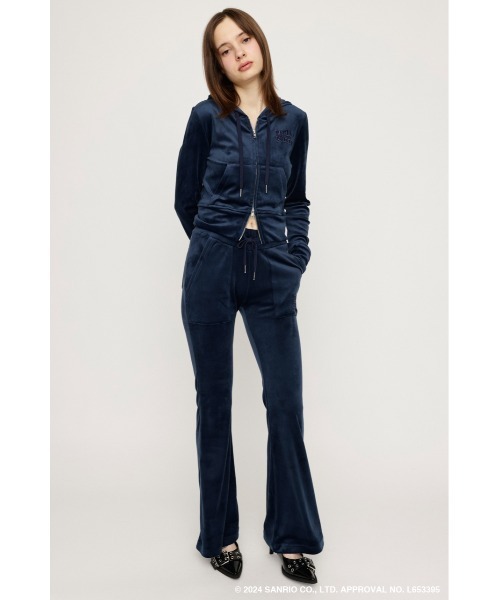 【SLY】 HELLO KITTY x SLY VELOURHOODIE ♡ SLY（スライ）の「HELLO KITTY x SLY VELOURHOODIE ハローキティ