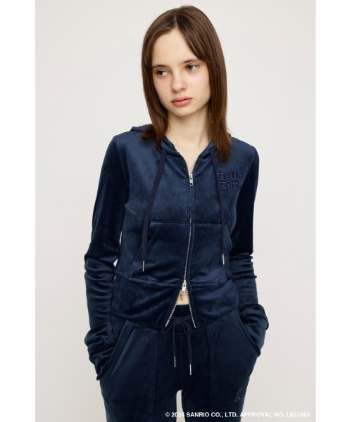 SLY（スライ）の「HELLO KITTY x SLY VELOURHOODIE ハローキティ