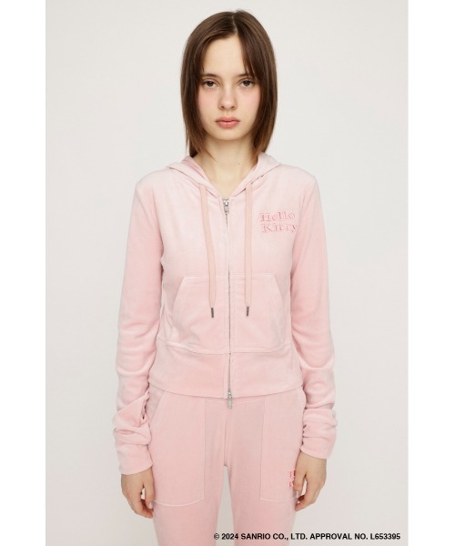 SLY（スライ）の「HELLO KITTY x SLY VELOURHOODIE ハローキティ
