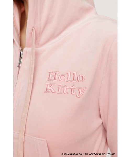 SLY（スライ）の「HELLO KITTY x SLY VELOURHOODIE ハローキティ