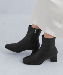 green label relaxing | スクエア ストレッチ ショートブーツ（5.5cmヒール）-晴雨兼用-(ブーツ)