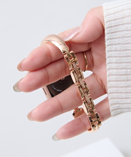 CALIFORNIA OUTFITTERS（カリフォルニア アウトフィッターズ）の「3-9B35 Apple Watch Band アップルウォッチ バンド スリム 細 ベルト 38mm 40mm 41mm（デジタル腕時計・レディース・シルバー/ゴールド/ピンクゴールド/ブラック・38/41）」の8枚目の写真