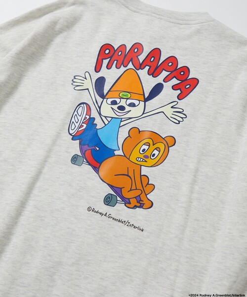 タグ付き　パラッパラッパー スウェット　LL オフホワイト 裏起毛　トレーナー セール】限定展開 PaRappa the Rapper/パラッパラッパー 別注
