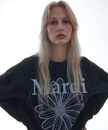 Mardi Mercredi(}fBNfB)SWEATSHIRT FLOWERMARDI NEEDLEWORK(XEFbg)