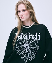 SWEATSHIRT FLOWERMARDI NEEDLEWORK / スウェットシャツ フラワーマルディ ニードルワーク