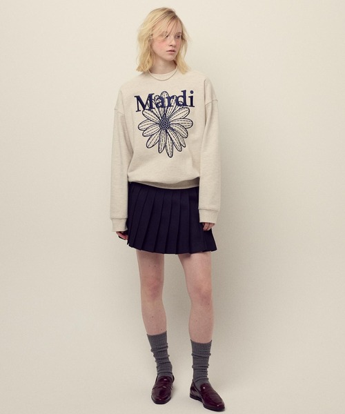 SWEATSHIRT FLOWERMARDI NEEDLEWORK / スウェットシャツ フラワー