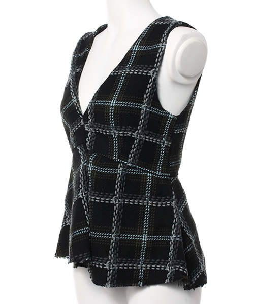 SLY(スライ)の「TARTAN CHECK TOPS(タンクトップ・レディース・ブラック/ブラウン・FREE)」の3枚目の写真