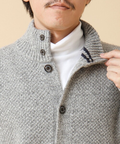 NOLLEY'S（ノーリーズ）の「ミックスカラー スタンドカーディガン 24AW