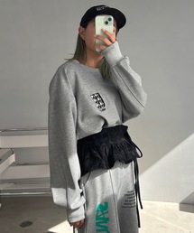 SANSeLF | Se オリジナル刺繍ロゴスウェットトップス【SANSeLF】sanr24a004(スウェット)