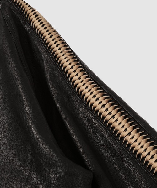 WhoWhat（フーワット）の「LEATHER SHARK JACKET（その他アウター・メンズ・ブラック・L/M）」の5枚目の写真