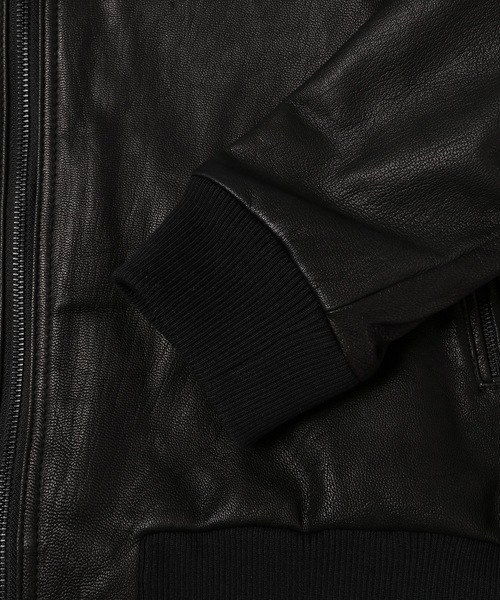 WhoWhat（フーワット）の「LEATHER SHARK JACKET（その他アウター・メンズ・ブラック・L/M）」の4枚目の写真