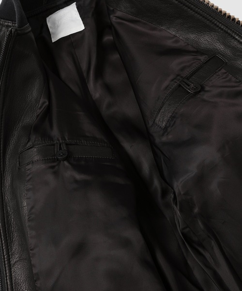 WhoWhat（フーワット）の「LEATHER SHARK JACKET（その他アウター・メンズ・ブラック・L/M）」の6枚目の写真