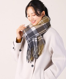 ヴィヴィアンウエストウッド マフラー タータンチェック 黄色 イエロー オーブ タータンチェック Vivienne Westwood(ヴィヴィアンウエスト