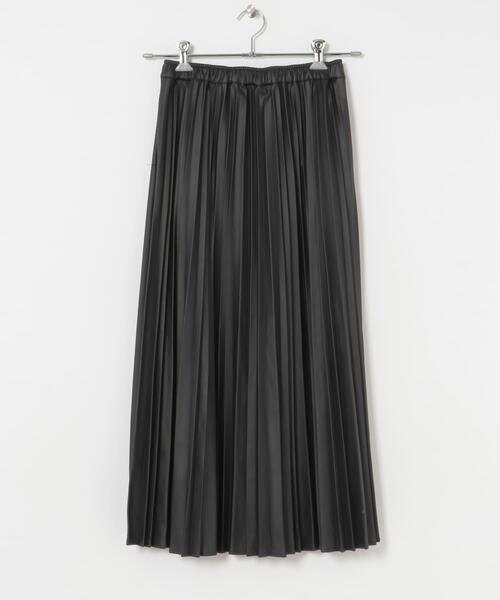 ITEMS URBANRESEARCH(アイテムズ アーバンリサーチ)の「フェイクレザープリーツスカート(スカート・レディース・ブラック/ブラウン・FREE)」の10枚目の写真