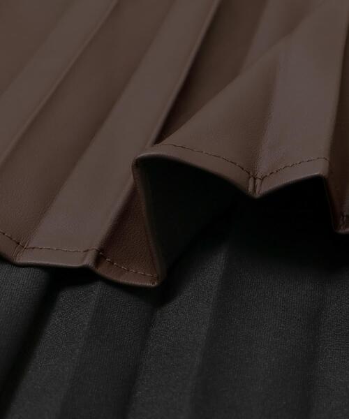 ITEMS URBANRESEARCH(アイテムズ アーバンリサーチ)の「フェイクレザープリーツスカート(スカート・レディース・ブラック/ブラウン・FREE)」の19枚目の写真