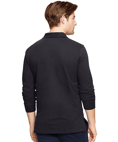 POLO RALPH LAUREN(ポロ ラルフ ローレン)の「カスタムフィット ロングスリーブド ポロシャツ(ポロシャツ・メンズ・ブラック/オレンジ/レッド/グレー/ライトブルー・MEDIUM/SMALL/X-LARGE/X-SMALL/LARGE)」の12枚目の写真