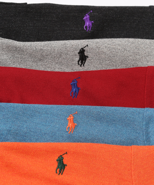 POLO RALPH LAUREN(ポロ ラルフ ローレン)の「カスタムフィット ロングスリーブド ポロシャツ(ポロシャツ・メンズ・ブラック/オレンジ/レッド/グレー/ライトブルー・MEDIUM/SMALL/X-LARGE/X-SMALL/LARGE)」の11枚目の写真