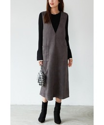 M.deux | カットジョーゼットジャンスカ(ジャンパースカート)