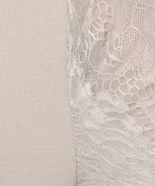 【セール】ソデレースニットワンピース248380（ワンピース）｜Andemiu（アンデミュウ）