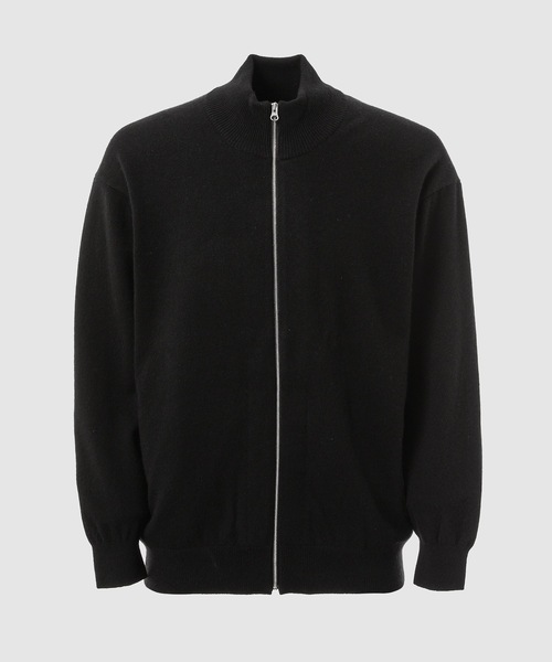 PORTER CLASSIC(ポータークラシック)の「CASHMERE KNIT ZIP UP(ニット/セーター・メンズ・ブラック・M)」の1枚目の写真