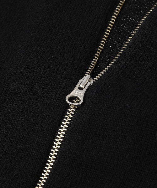 PORTER CLASSIC(ポータークラシック)の「CASHMERE KNIT ZIP UP(ニット/セーター・メンズ・ブラック・M)」の3枚目の写真