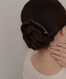 【resonance】べっ甲 ゴールドプレート ヘアコーム