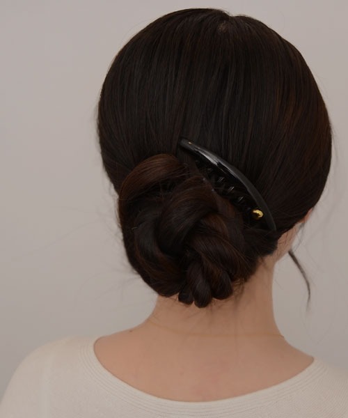 TONE SELECT GOODS（トーンセレクトグッズ）の「【resonance】べっ甲 ゴールドプレート ヘアコーム（その他ヘアアクセサリー・レディース・ベージュ系/ブラック系・FREE）」の3枚目の写真
