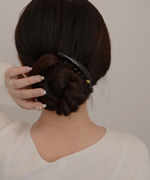 TONE SELECT GOODS（トーンセレクトグッズ）の「【resonance】べっ甲 ゴールドプレート ヘアコーム（その他ヘアアクセサリー・レディース・ベージュ系/ブラック系・FREE）」の6枚目の写真