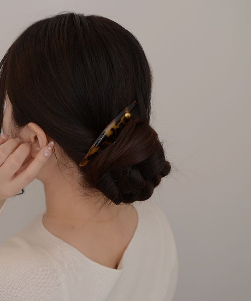 TONE SELECT GOODS（トーンセレクトグッズ）の「【resonance】べっ甲 ゴールドプレート ヘアコーム（その他ヘアアクセサリー・レディース・ベージュ系/ブラック系・FREE）」の8枚目の写真