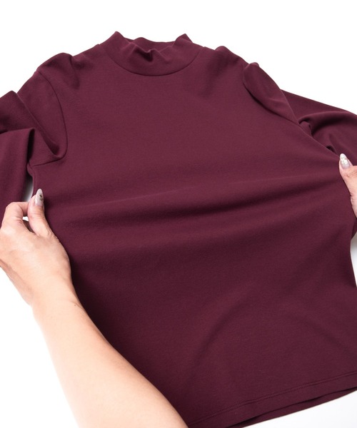 itto...(イット)の「選べるネック!ハイネックorタートルネックピーチ起毛スムースカットソー(Tシャツ/カットソー・レディース・ブラック系その他/ホワイト系その他/ホワイト/ブルー/レッド/グレー/ブラック/レッド系その他/ブルー系その他/グレー系その他/グリーン/グリーン系その他・M/XL/L)」の18枚目の写真