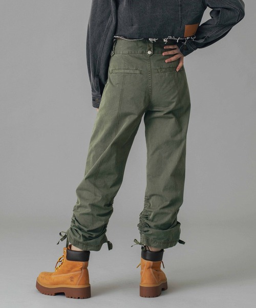 X-girl(エックスガール)の「ADJUSTABLE HEM PANTS(その他パンツ・レディース・ベージュ/オリーブ/ブラック・S/M/XS)」の11枚目の写真