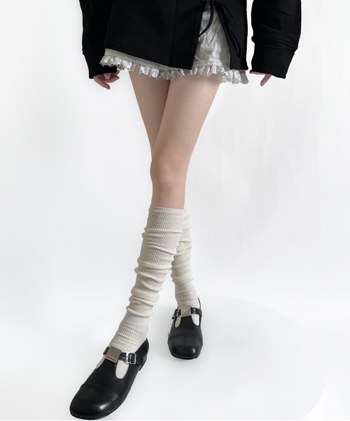 HALEY PESCA（ヘーリーペスカ）の「HALEY PESCA/ベーシックリブハイソックス（ソックス/靴下・レディース・ホワイト/ブラウン/レッド/グレー/ブラック・FREE）」の6枚目の写真