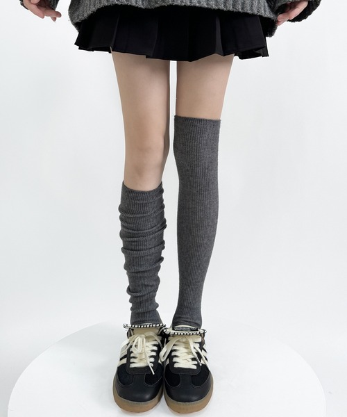 HALEY PESCA（ヘーリーペスカ）の「HALEY PESCA/ベーシックリブハイソックス（ソックス/靴下・レディース・ホワイト/ブラウン/レッド/グレー/ブラック・FREE）」の13枚目の写真