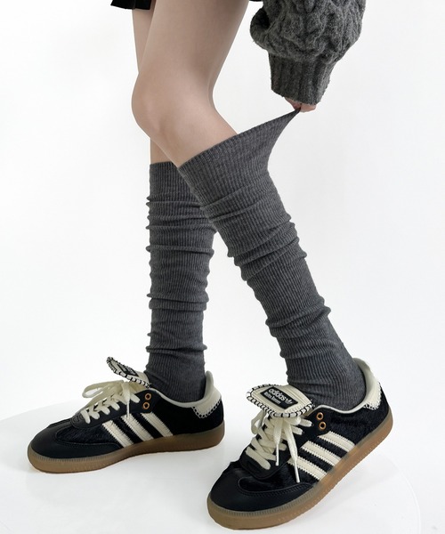 HALEY PESCA（ヘーリーペスカ）の「HALEY PESCA/ベーシックリブハイソックス（ソックス/靴下・レディース・ホワイト/ブラウン/レッド/グレー/ブラック・FREE）」の17枚目の写真