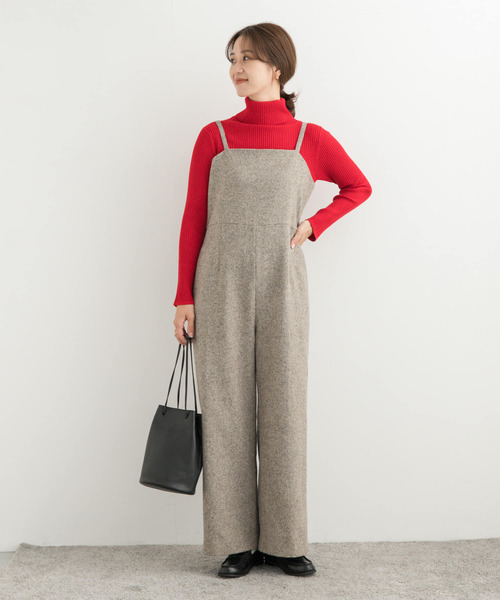 URBAN RESEARCH DOORS ネップツイードサロペット新品 URBAN RESEARCH DOORS サロペット オーバーオール ネップ
