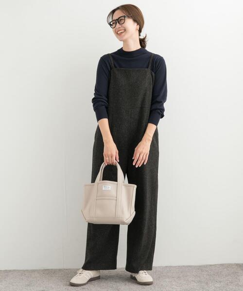 URBAN RESEARCH DOORS(アーバンリサーチドアーズ)の「ネップツイードサロペット(サロペット/オーバーオール・レディース・チャコールグレー/ライトベージュ・MEDIUM/SMALL)」の17枚目の写真