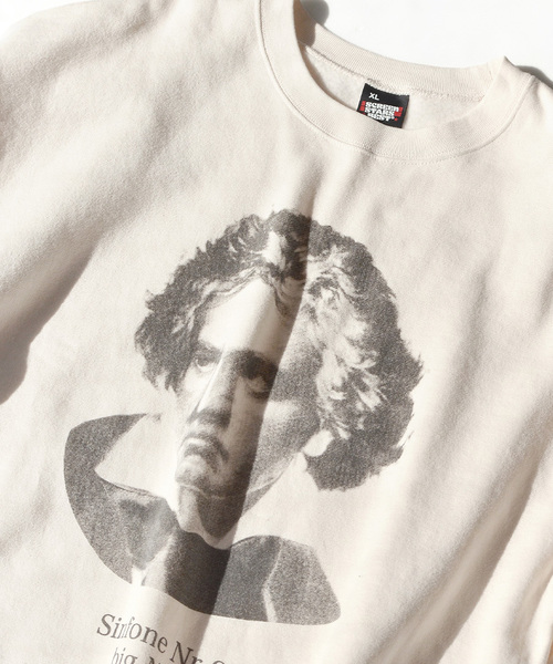 e-zakkamania stores(イーザッカマニアストアーズ)の「裏起毛 Great man sweat(スウェット・レディース・ライトベージュ・フリー)」の2枚目の写真