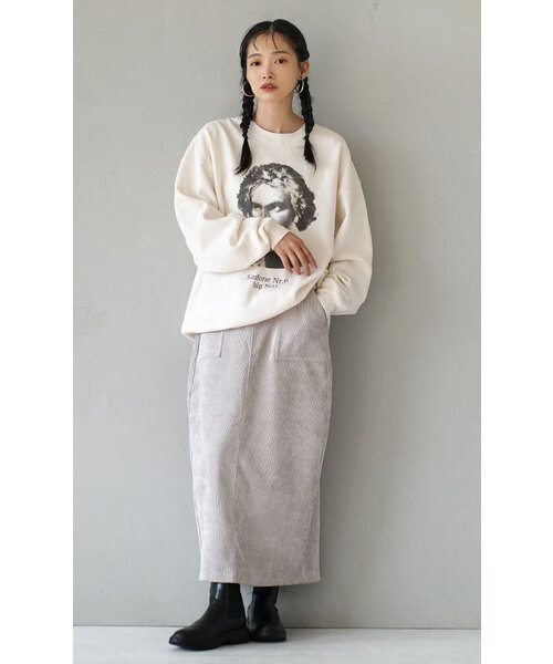 e-zakkamania stores(イーザッカマニアストアーズ)の「裏起毛 Great man sweat(スウェット・レディース・ライトベージュ・フリー)」の3枚目の写真