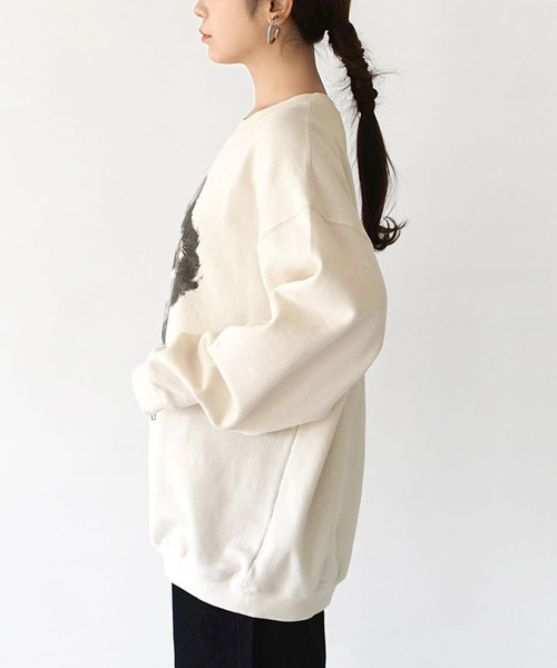 e-zakkamania stores(イーザッカマニアストアーズ)の「裏起毛 Great man sweat(スウェット・レディース・ライトベージュ・フリー)」の12枚目の写真