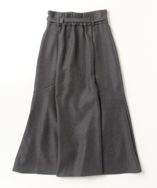 ASTORIA ODIER（アストリアオディール）の「【美人百花掲載】ウールライクベルト付きマーメイドスカート（スカート・レディース・チャコールグレー/ブラウン/ネイビー・SMALL/MEDIUM/LARGE）」の4枚目の写真