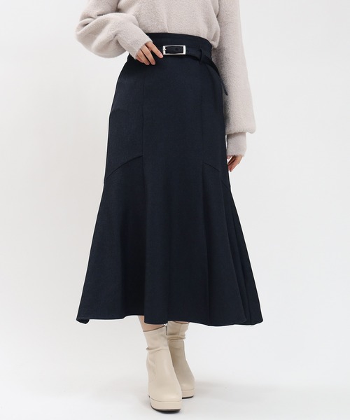 ASTORIA ODIER（アストリアオディール）の「【美人百花掲載】ウールライクベルト付きマーメイドスカート（スカート・レディース・チャコールグレー/ブラウン/ネイビー・SMALL/MEDIUM/LARGE）」の13枚目の写真