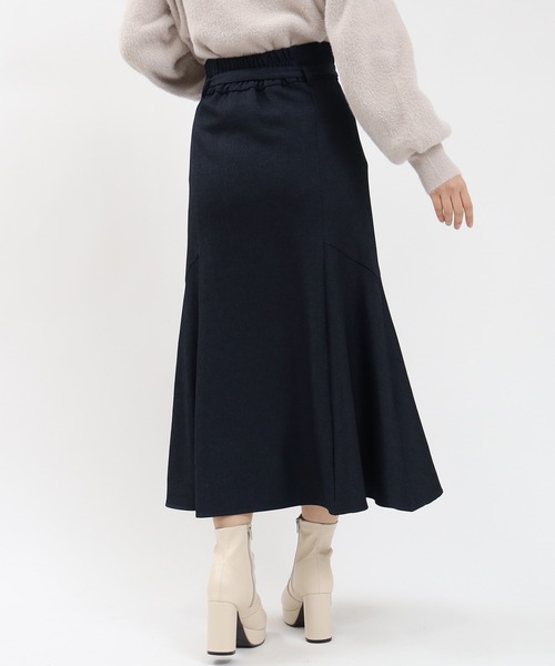 ASTORIA ODIER（アストリアオディール）の「【美人百花掲載】ウールライクベルト付きマーメイドスカート（スカート・レディース・チャコールグレー/ブラウン/ネイビー・SMALL/MEDIUM/LARGE）」の15枚目の写真