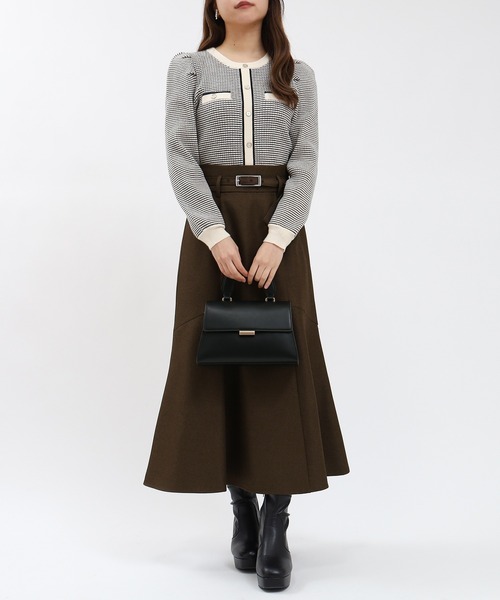 ASTORIA ODIER（アストリアオディール）の「【美人百花掲載】ウールライクベルト付きマーメイドスカート（スカート・レディース・チャコールグレー/ブラウン/ネイビー・SMALL/MEDIUM/LARGE）」の12枚目の写真