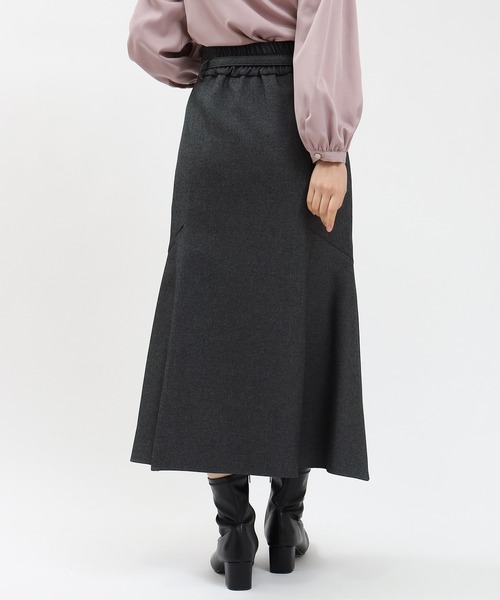 ASTORIA ODIER（アストリアオディール）の「【美人百花掲載】ウールライクベルト付きマーメイドスカート（スカート・レディース・チャコールグレー/ブラウン/ネイビー・SMALL/MEDIUM/LARGE）」の7枚目の写真